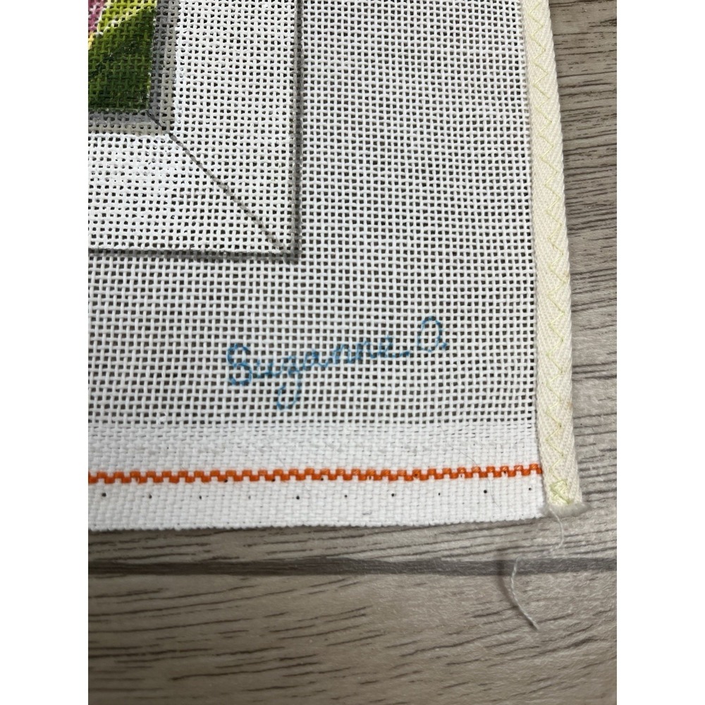 Suzanne Handpainted HP Needlepoint Canvas - Tropical Beach Window View - Picture 3 of 10